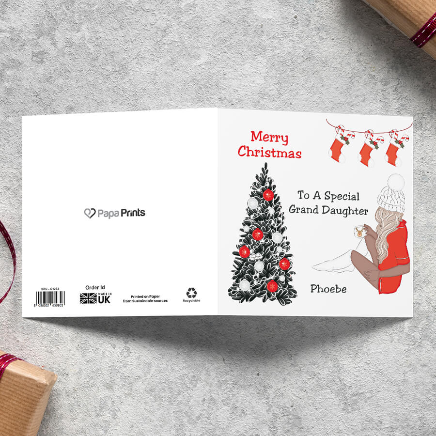 granddaughter christmas card