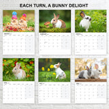 Bunny Calendar 2027 – 12-Month - Wall Planner - A3