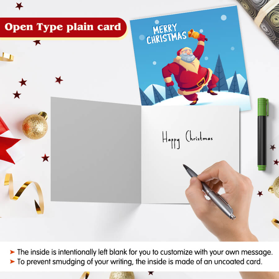 Christmas card with Santa design