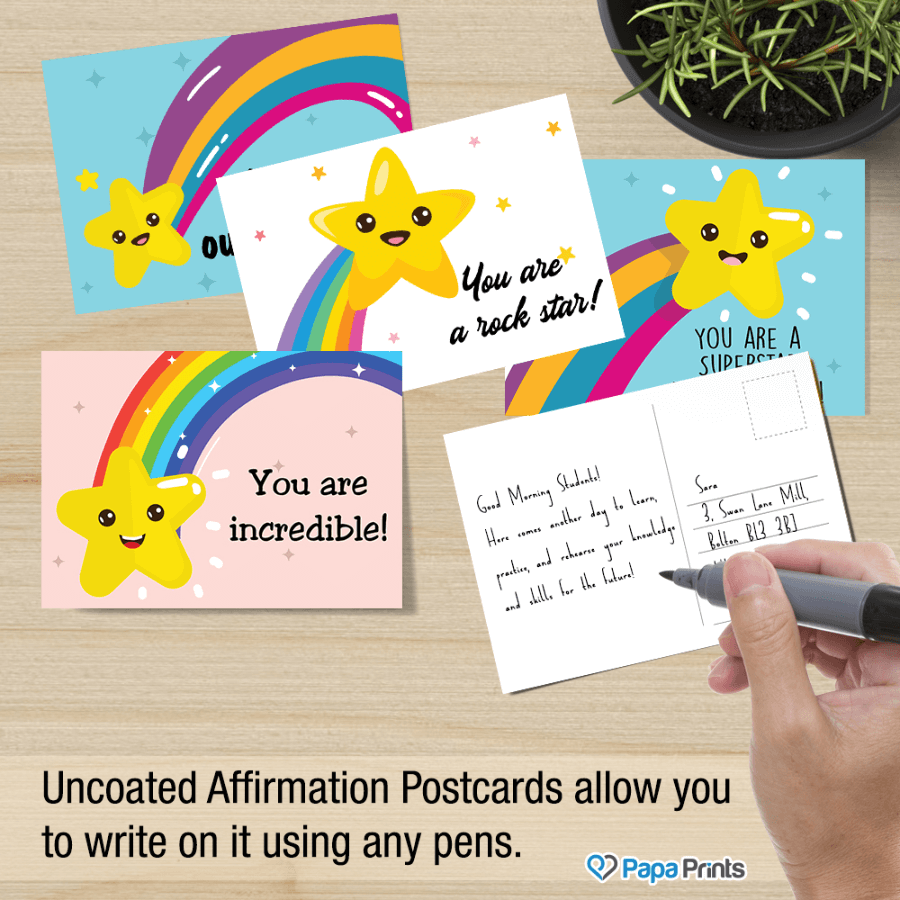 Inspiring Motivational Postcards For Children