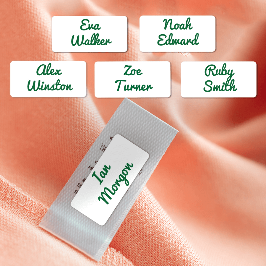 Stick on labels for stationery