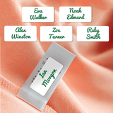 Stick on labels for stationery