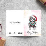 animal Christmas card