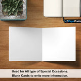 Plain White Uncoated Greeting Card with Envelopes