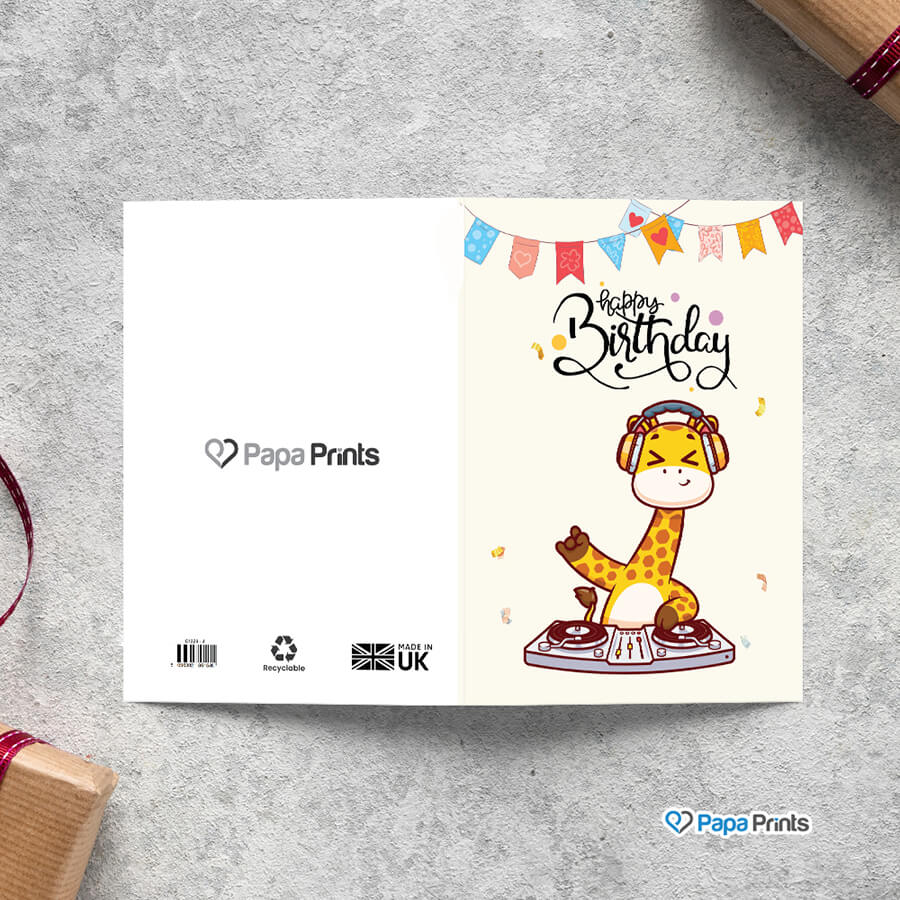Birthday Cards with Musical Animals