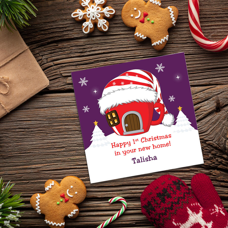 first christmas in new home cards