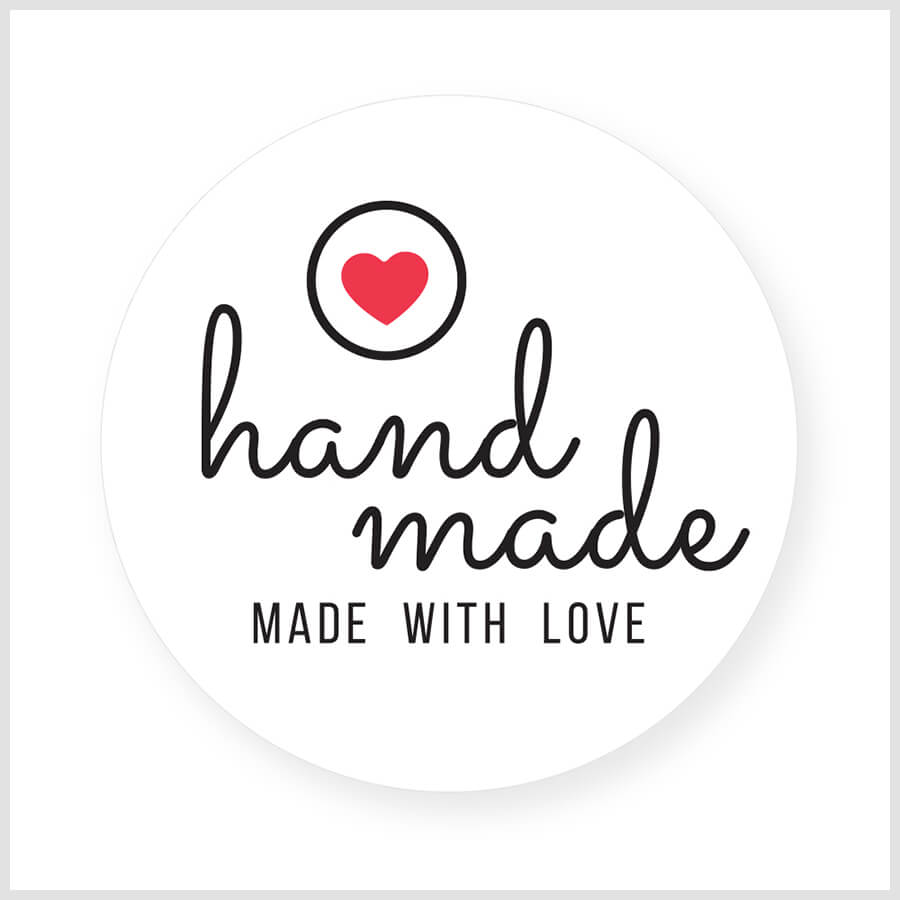Handmade with Love Stickers