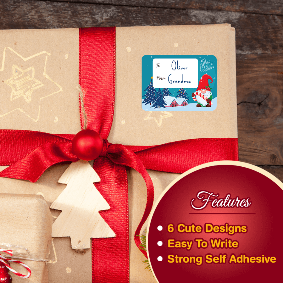 Festive name tags
