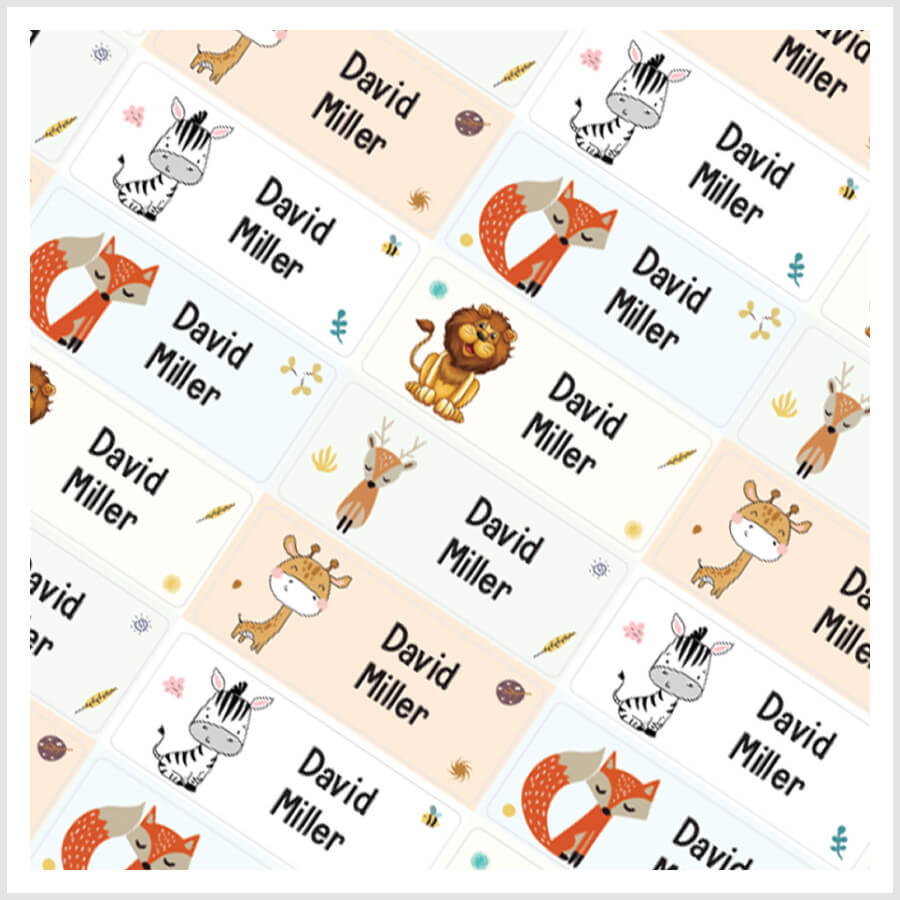 Stick-On Name Labels That Stay on Through Washing and Wear