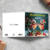 Festive Personalised Christmas Card with Matching Envelope