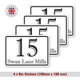 Custom Wheelie Bin Labels