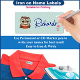 Iron-on labels for business