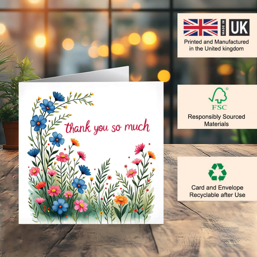 Blank Inside Appreciation Card for Custom Messages