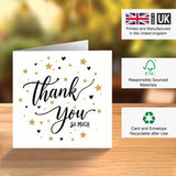 blank inside thank you card for personalised messages