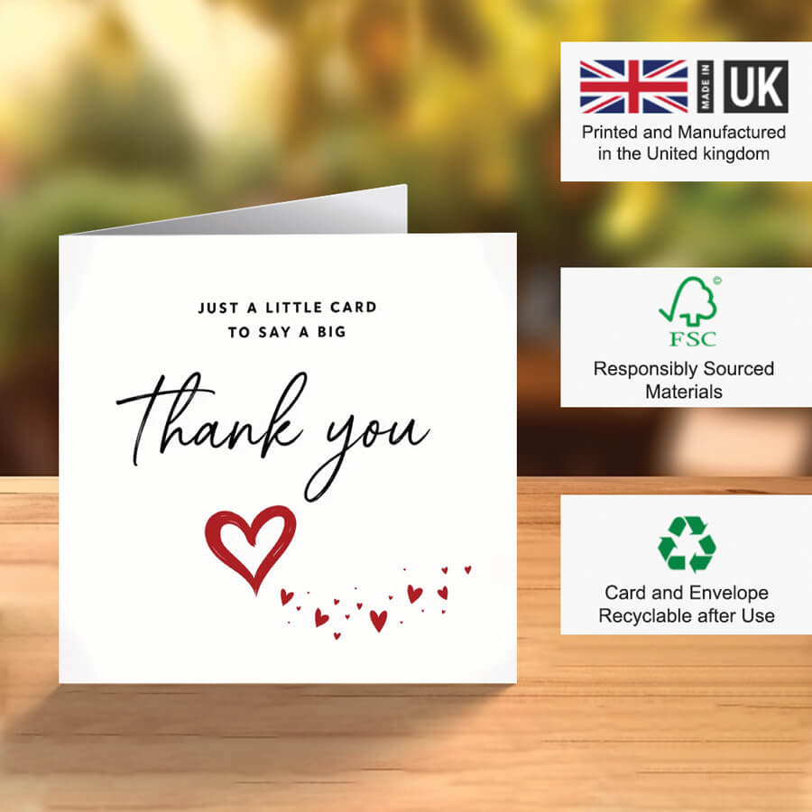 Elegant Thank You Card for Friends and Family
