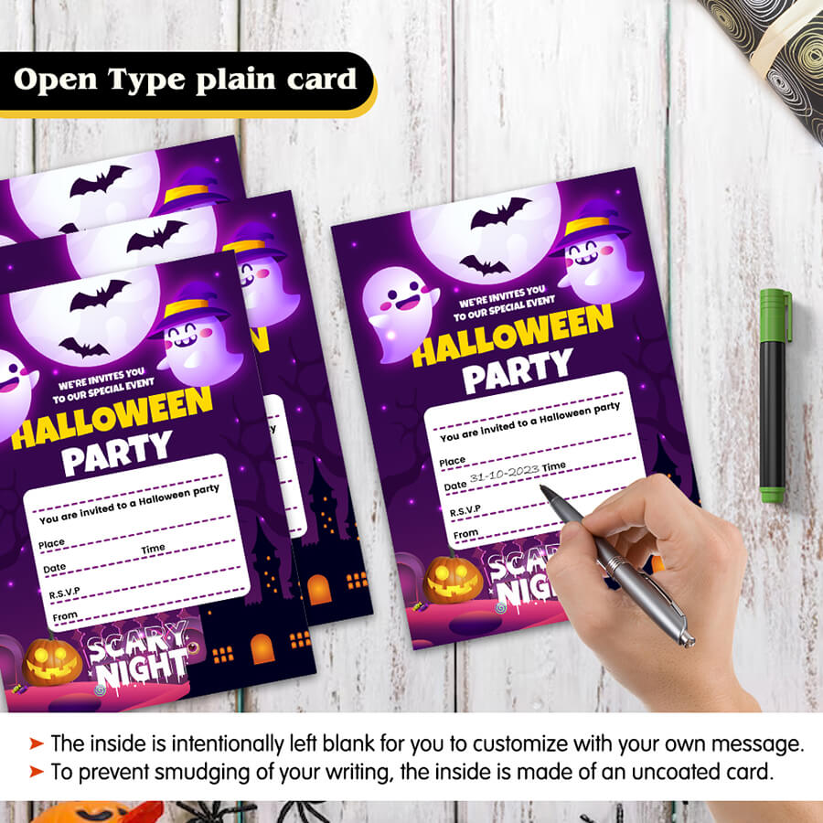 Halloween Party Invitations Card