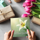 Elegant Flower Bereavement Card