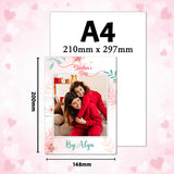 personalised mothers day greeting card 148x200 mm UK