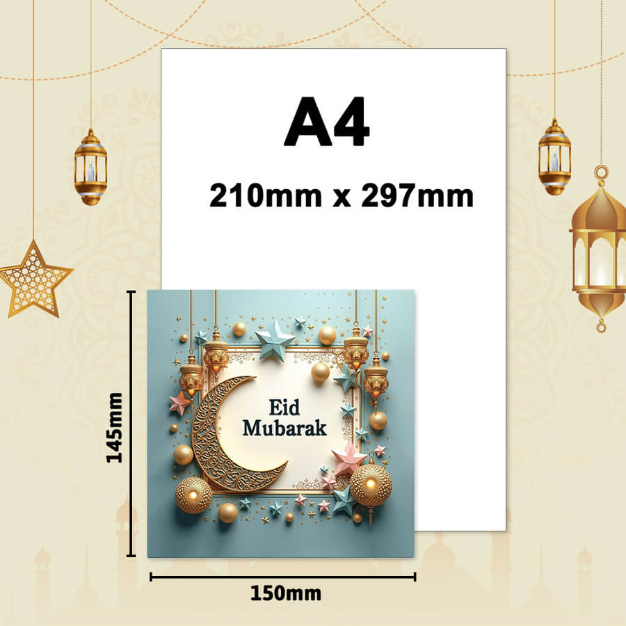 premium Eid Mubarak card design