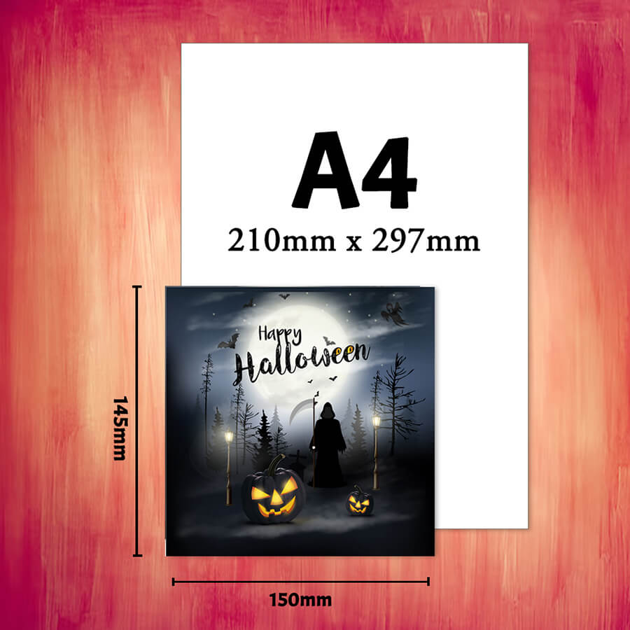 Scary Halloween Greeting Card