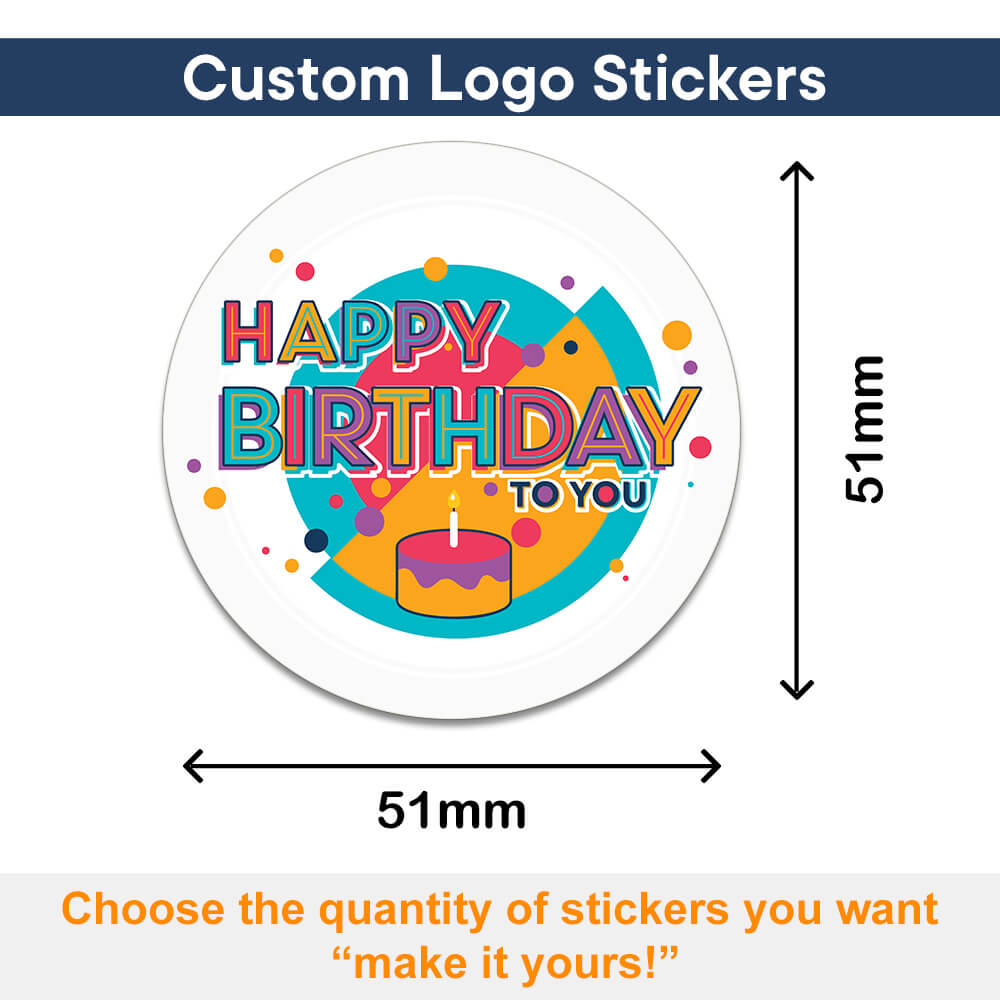 Personalised Logo Stickers - Round - Premium Paper