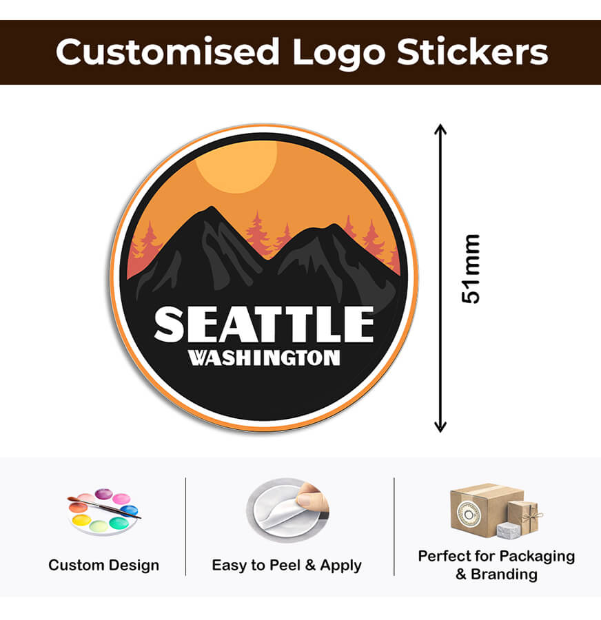 Brand name sticker