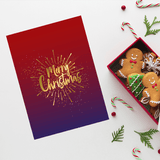 Cute Christmas Animals in Blue & Red – Festive Greeting Card