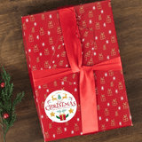 Christmas Gift Stickers - Round - Xmas Reindeer