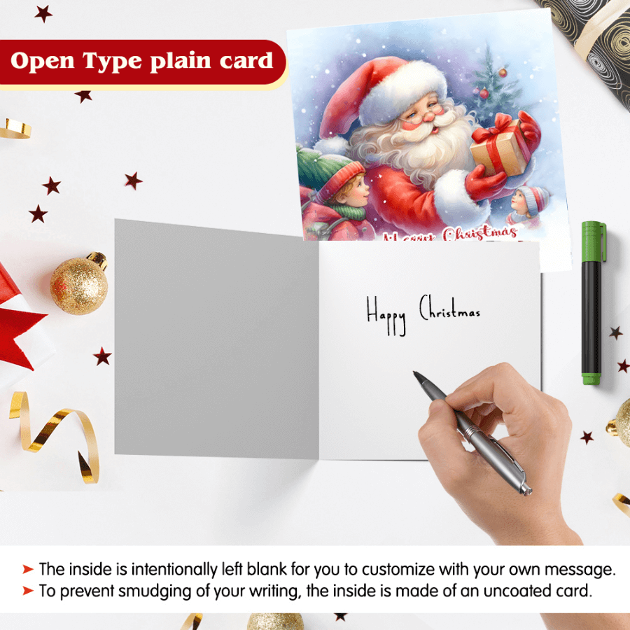 Santa Christmas Greeting Cards