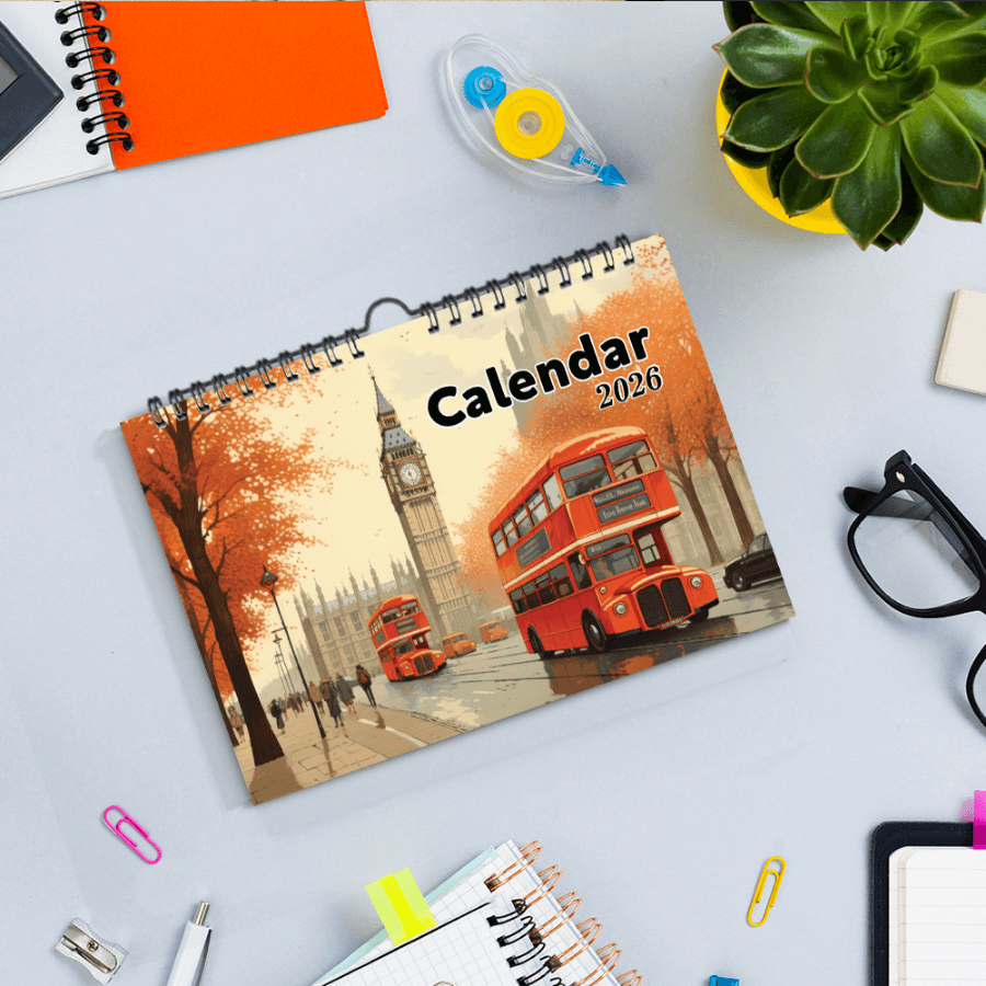 Holiday Theme Calendar 2026 - 12 Months - A4
