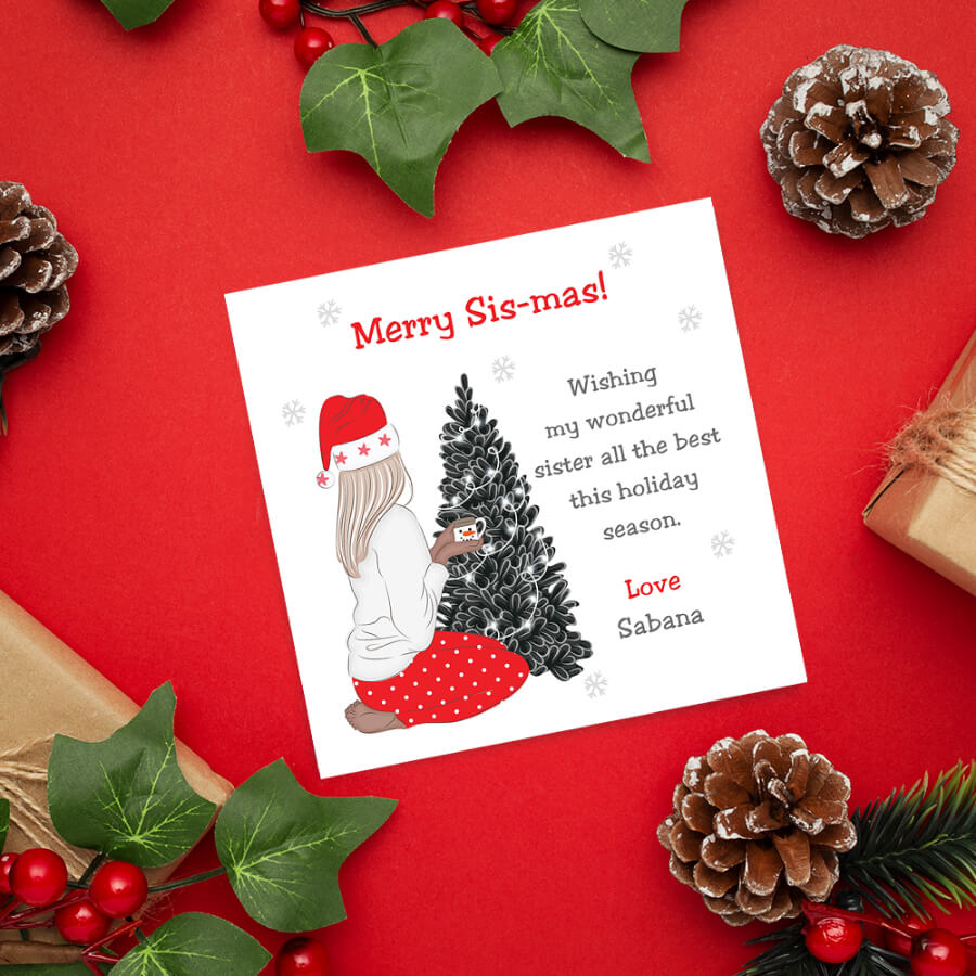 xmas cards personalized