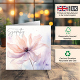 Blank Inside Sympathy Greeting Card – Sorry for Your Loss Card
