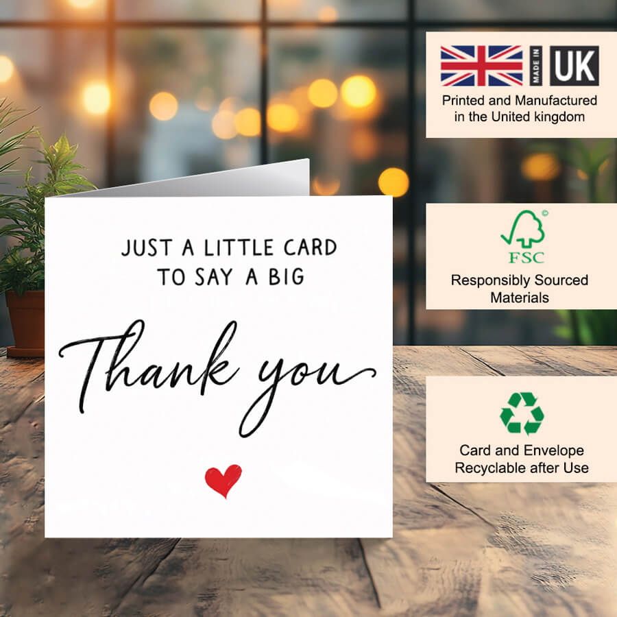 Eco Friendly FSC Thank You Cards Multipack – Perfect for All Occasions