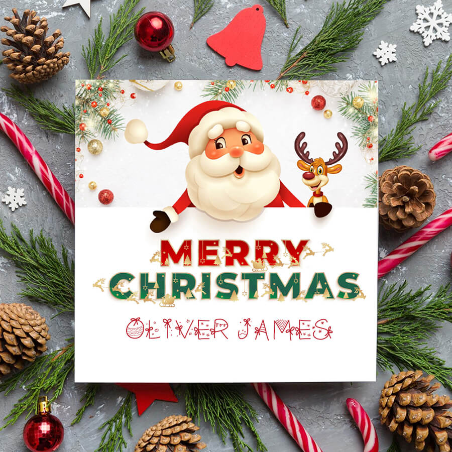 unique christmas card design