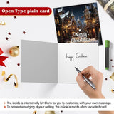 Christmas cards with snow scene