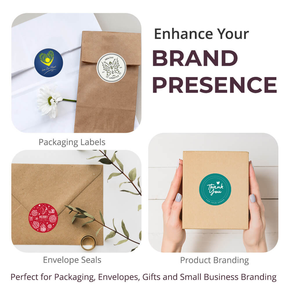 Personalised Logo Stickers - Round - Premium Paper