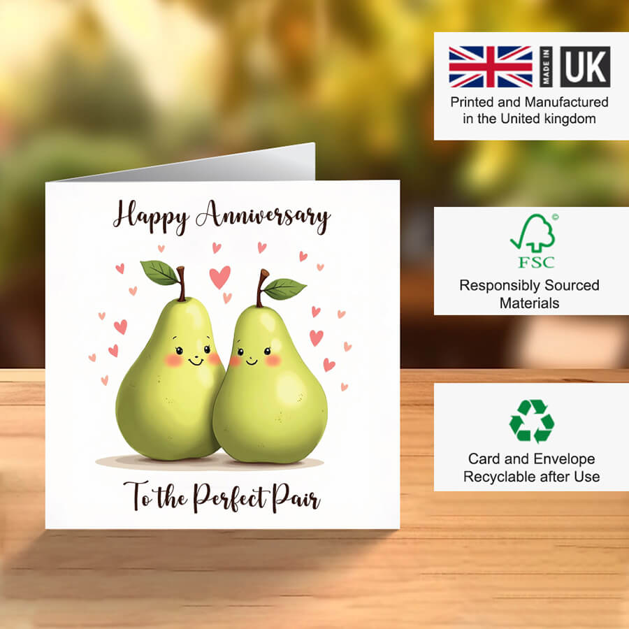 Anniversary Greeting Card for Couples