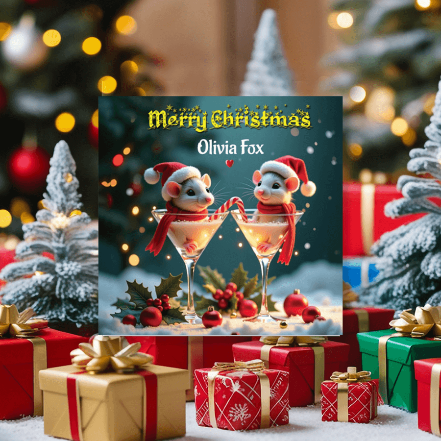 Mouse Christmas Card