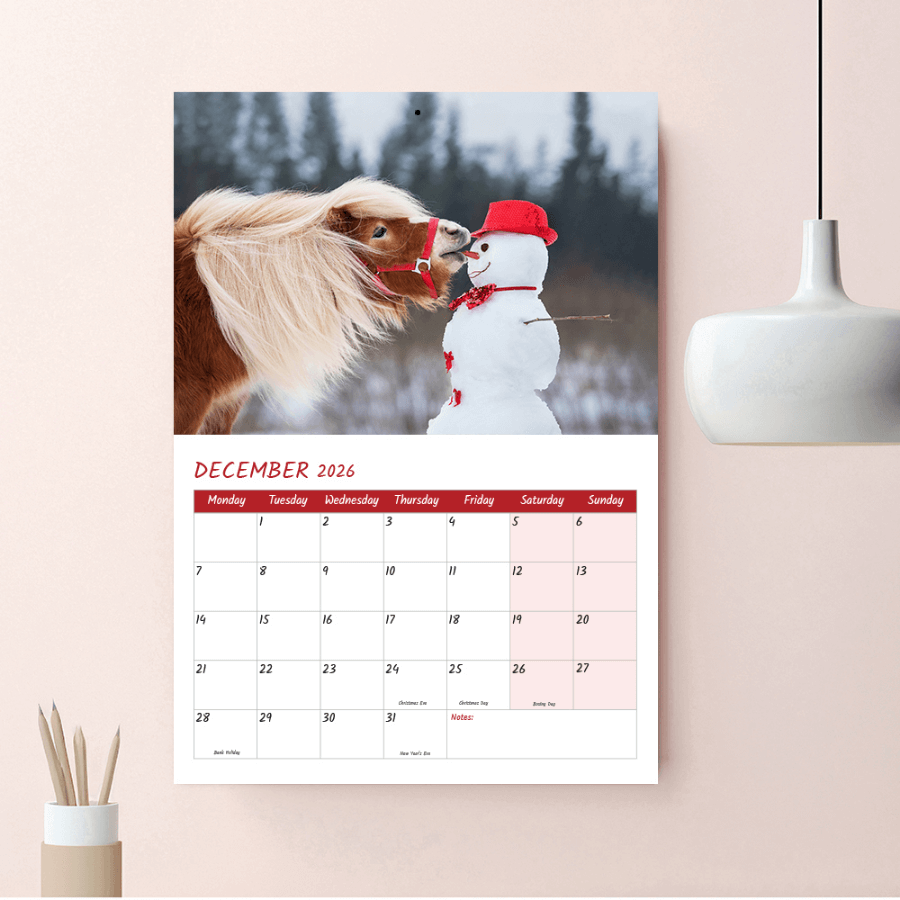 Funny animal calendar 2026 gift idea for animal lovers