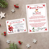 Santa Nice List Personalised Certificate and Letter Christmas Gift