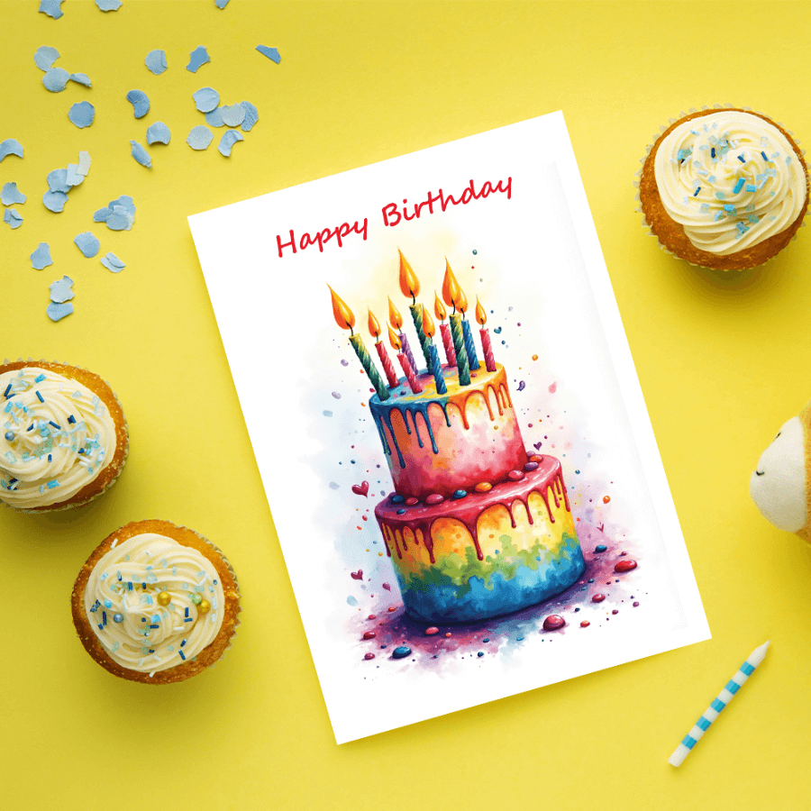 kids birthday cards multipack