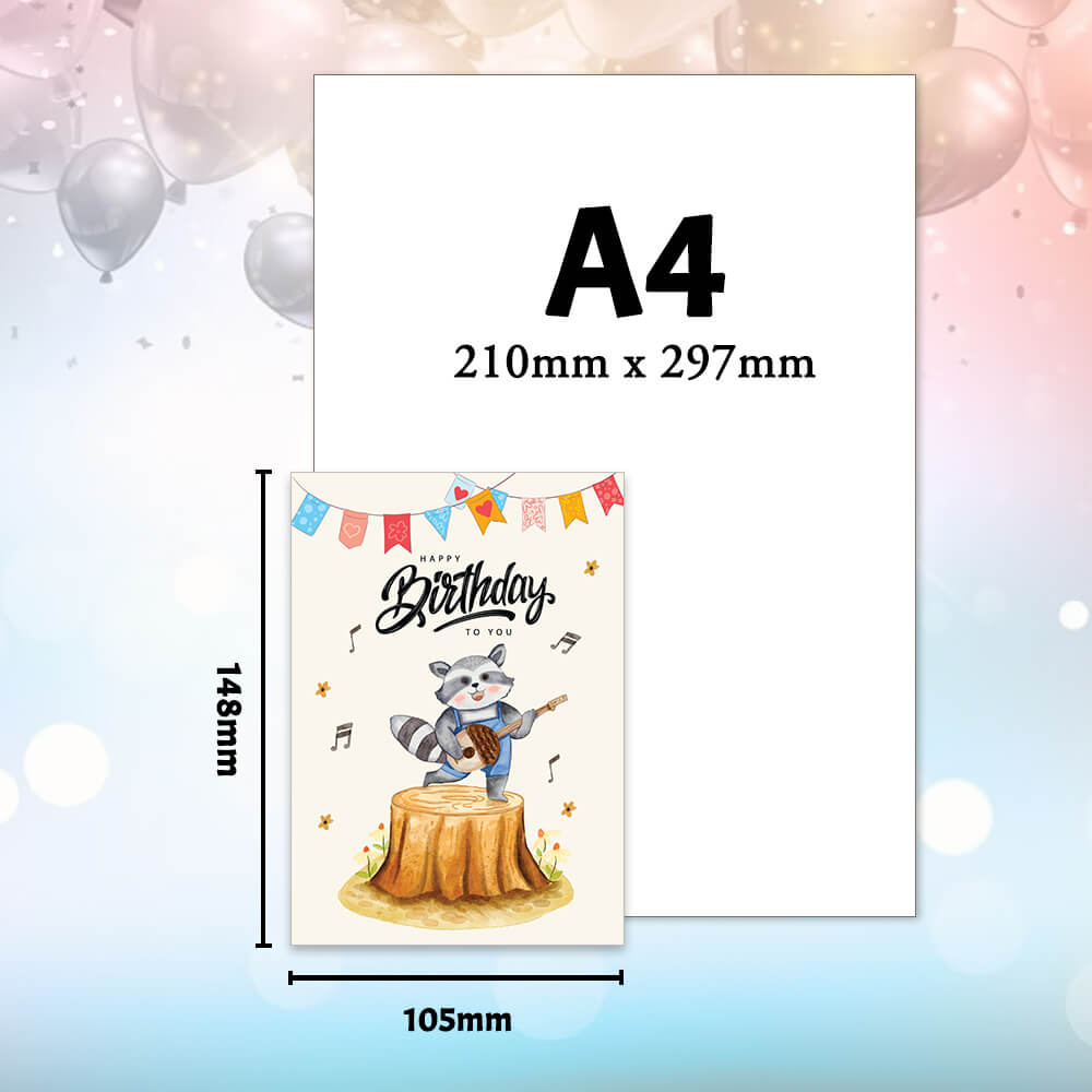 Birthday Cards with Musical Animals