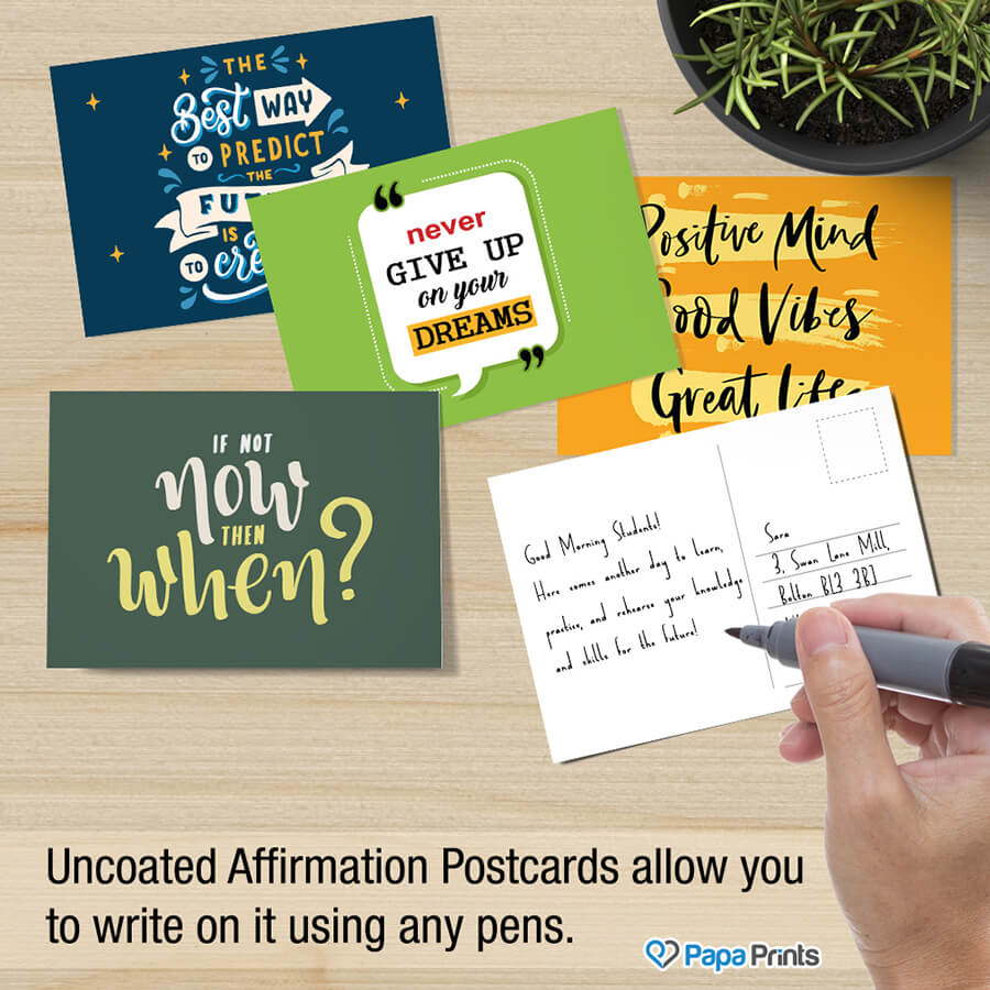 Positive Postcard Examples Motivational Postcards/Encouragement Post card/Positivity Cards ...