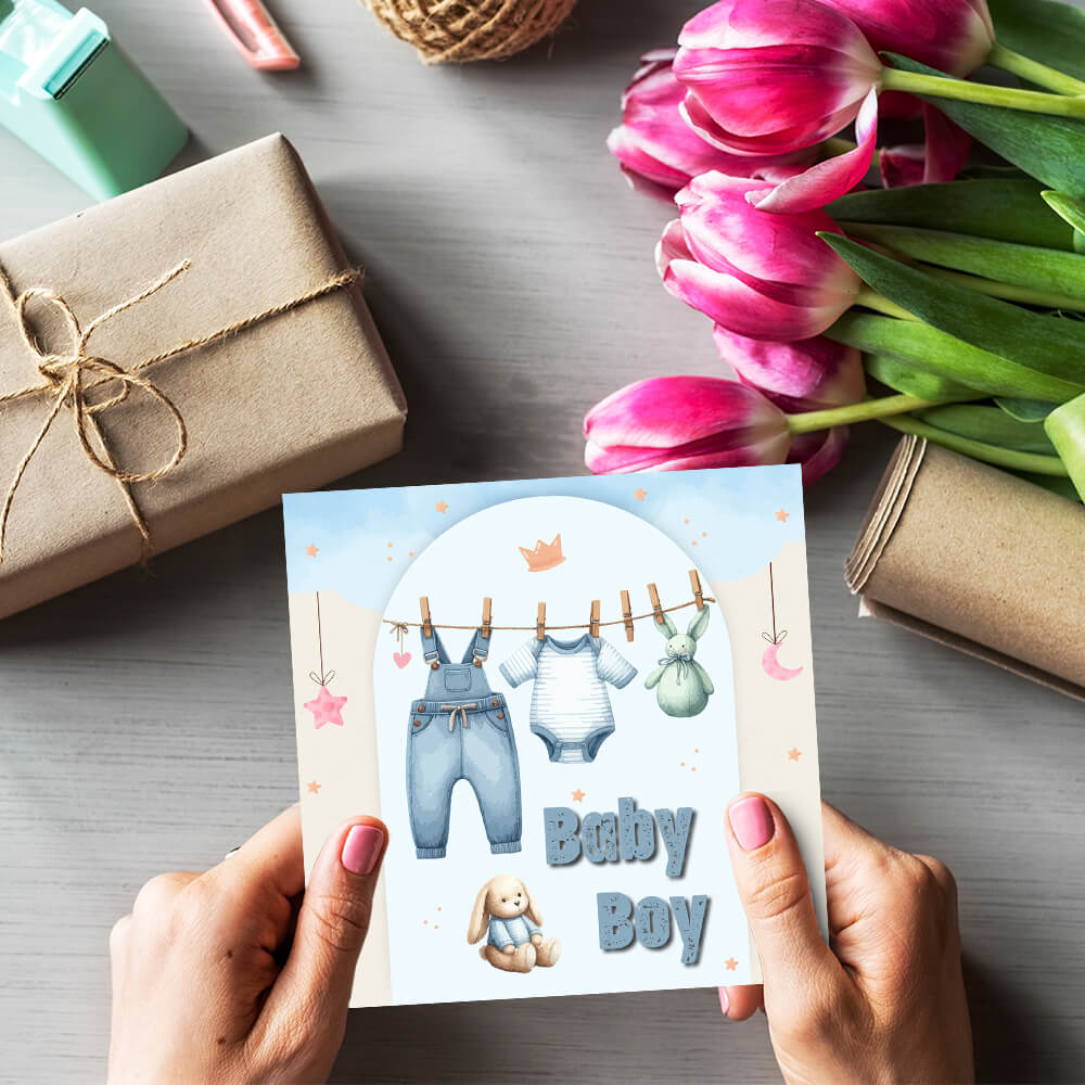 Welcome Baby Boy Card