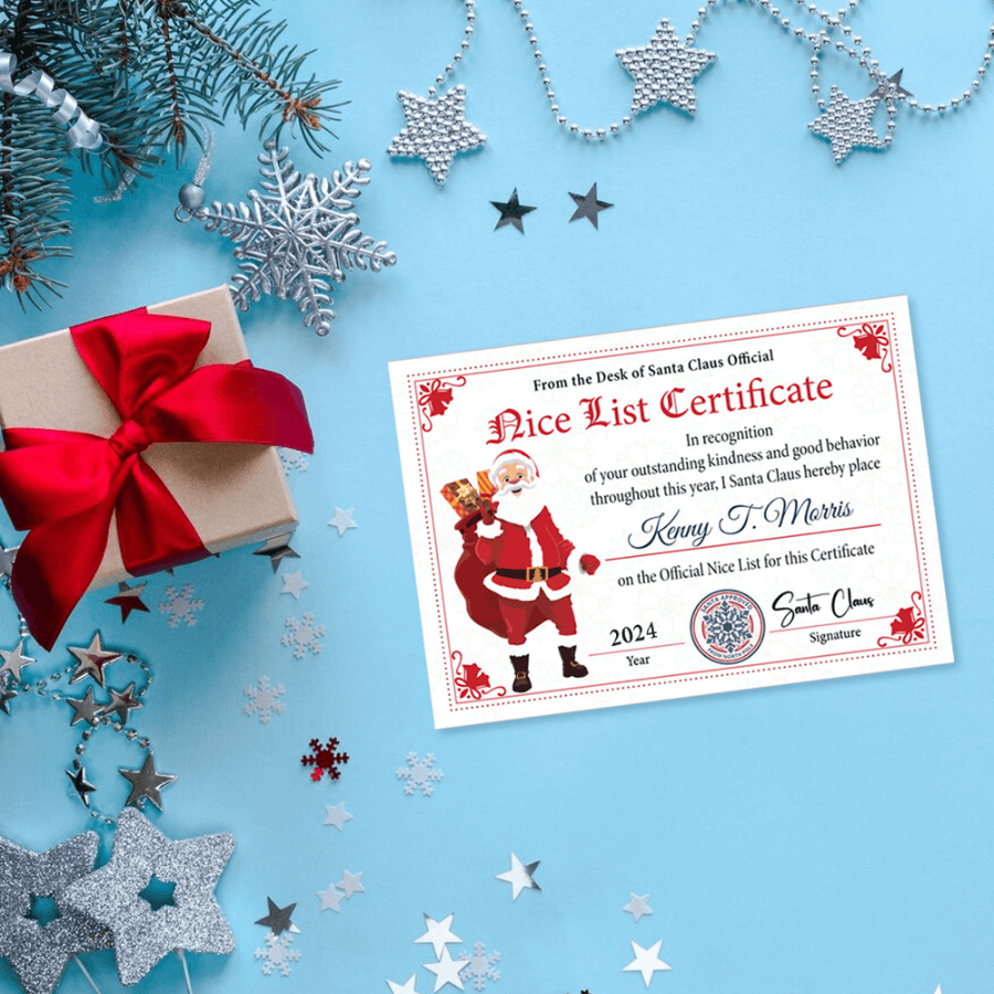 Santa Claus Customised Certificate