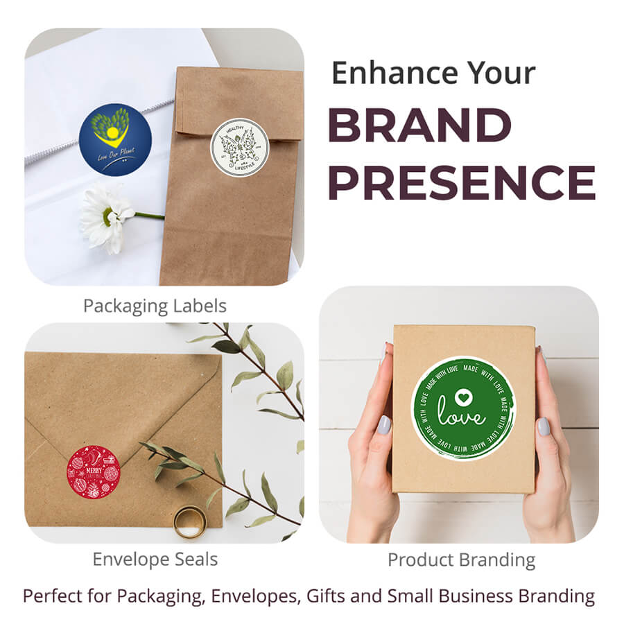Personalised Logo Stickers - Round - Round Gloss, Clear & Matt