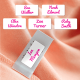 Self stick labels for school items