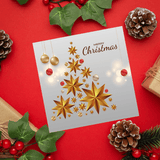Star tree christmas card multipack