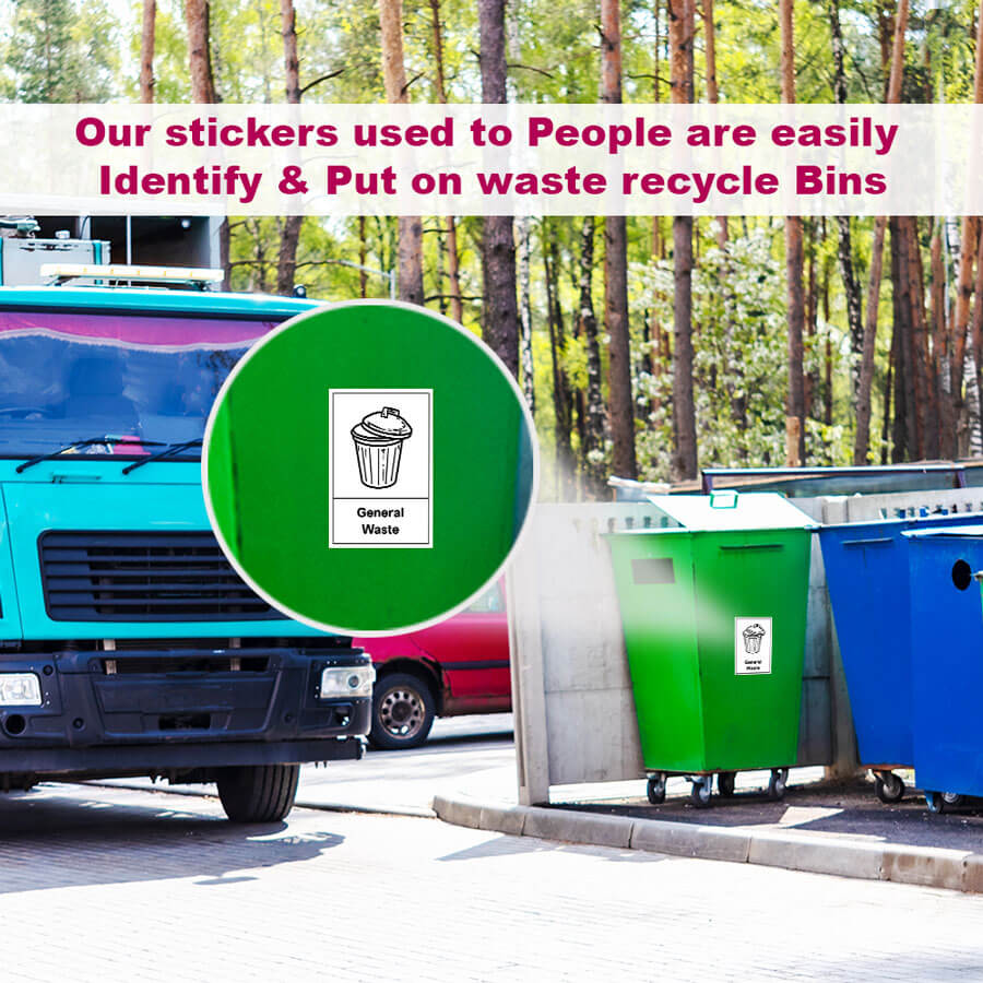 General Waste Recycling Bin Sticker