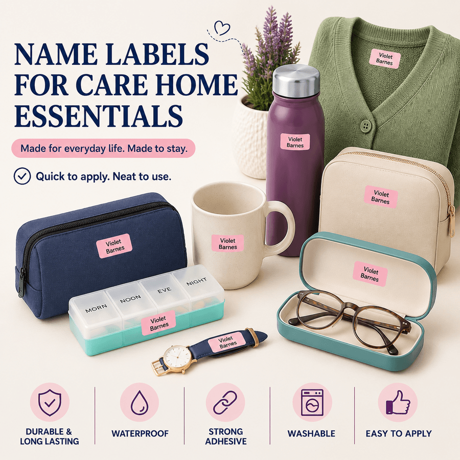 Stick On Clothing Label - Personalised Everyday Pack
